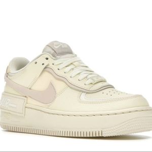 Nike Air Force 1 AF1 Shadow Coconut Milk/Desert Sand Sail Low Top Sneakers 9